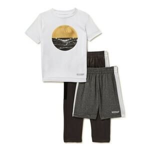 Hind Toddler Boys Graphic Top Joggers and Shorts Active Set 3-Piece Size 3T NWT
